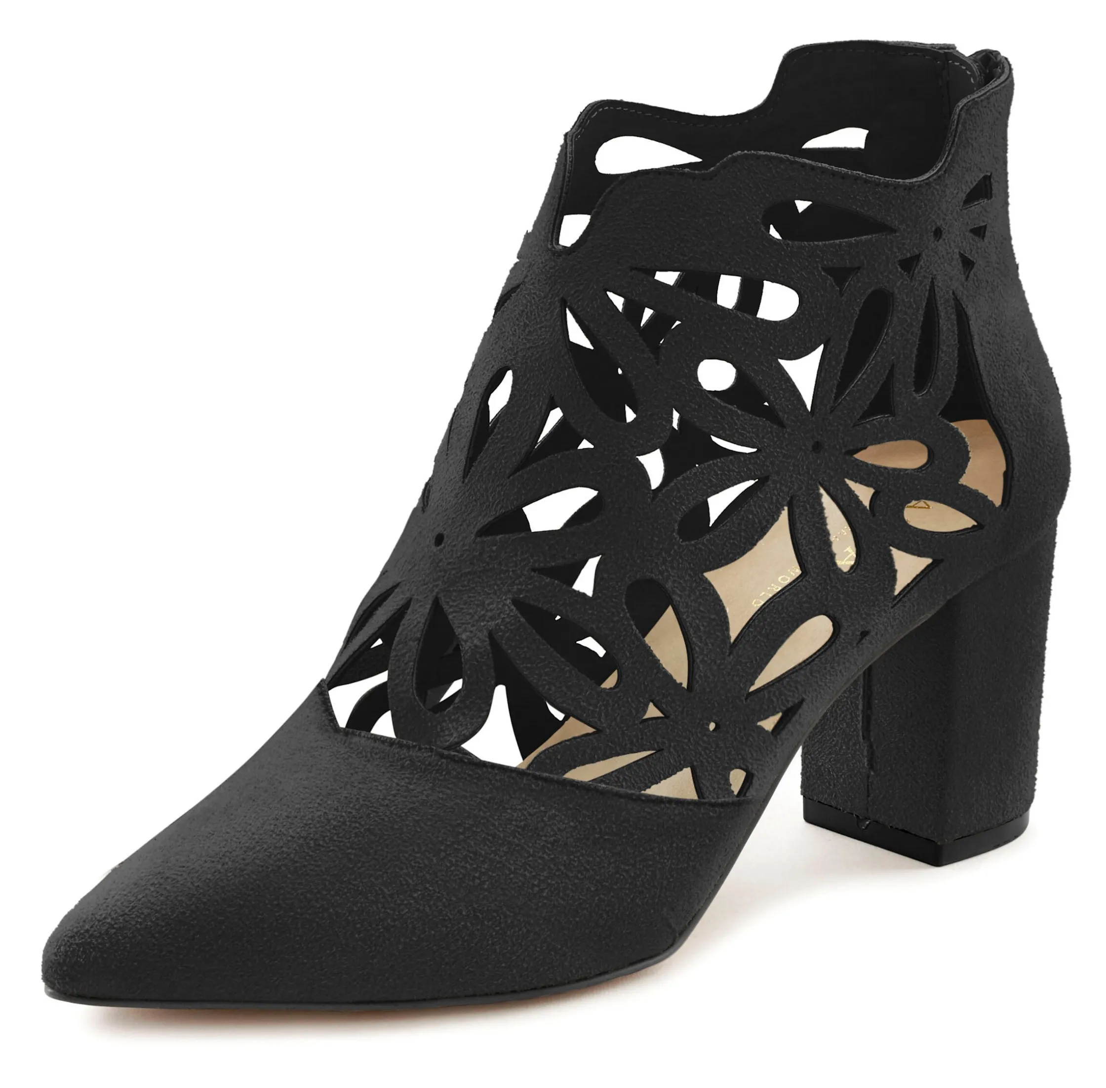 Stiefeletten|Stiefel|LASCANA High-Heel-Stiefelette schwarz