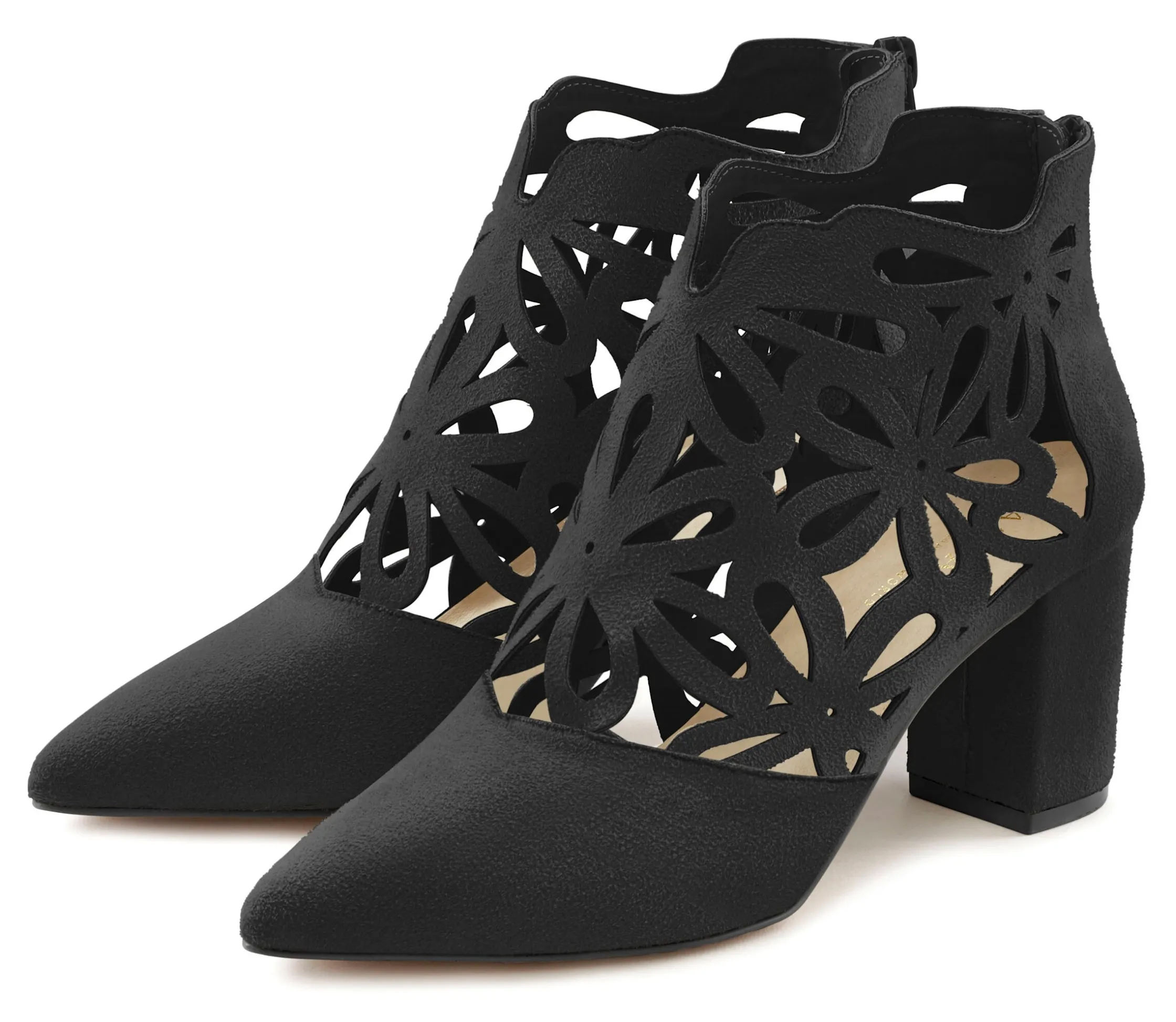 Stiefeletten|Stiefel|LASCANA High-Heel-Stiefelette schwarz