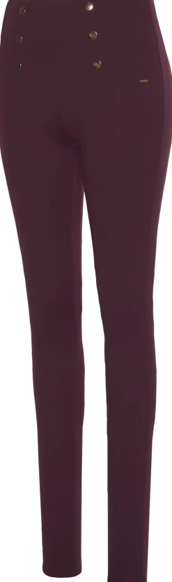 Hosen|LASCANA Highwaist Leggings weinrot