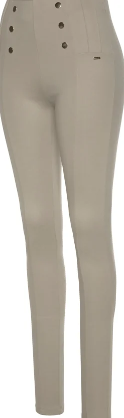 Hosen|LASCANA Highwaist Leggings beige