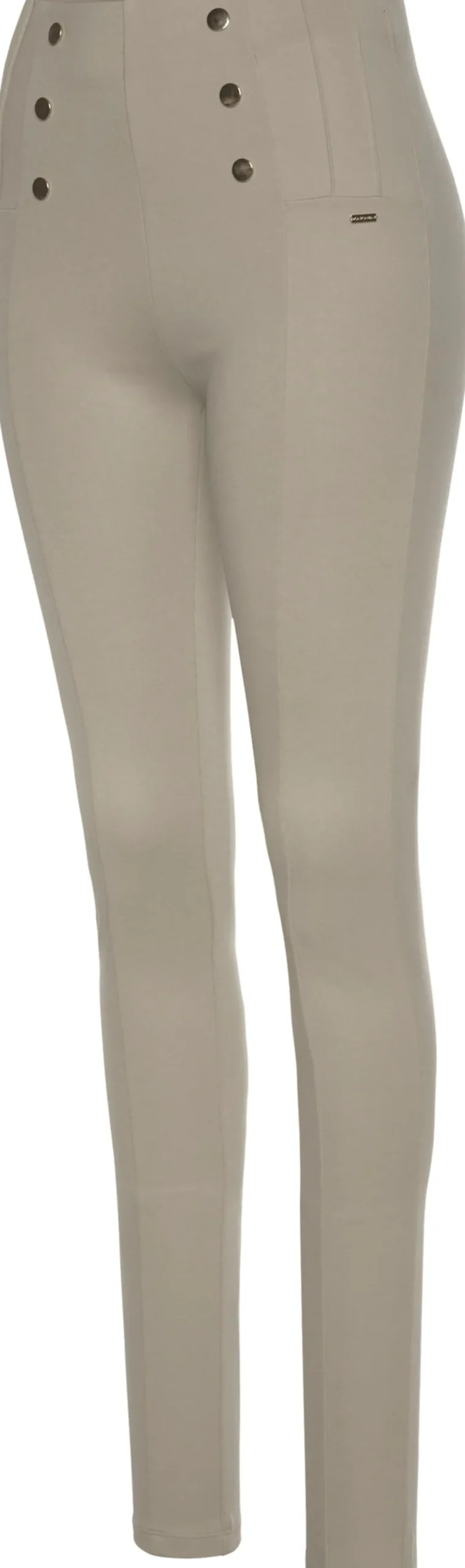 Hosen|LASCANA Highwaist Leggings beige