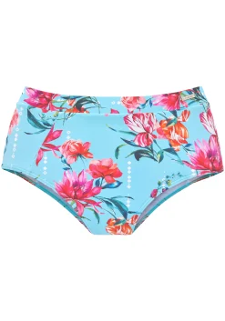 Bikinis|Sunseeker Highwaist-Bikini-Hose hellblau-bedruckt