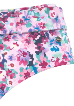 Bikinis|s.Oliver Highwaist-Bikini-Hose lila-bedruckt