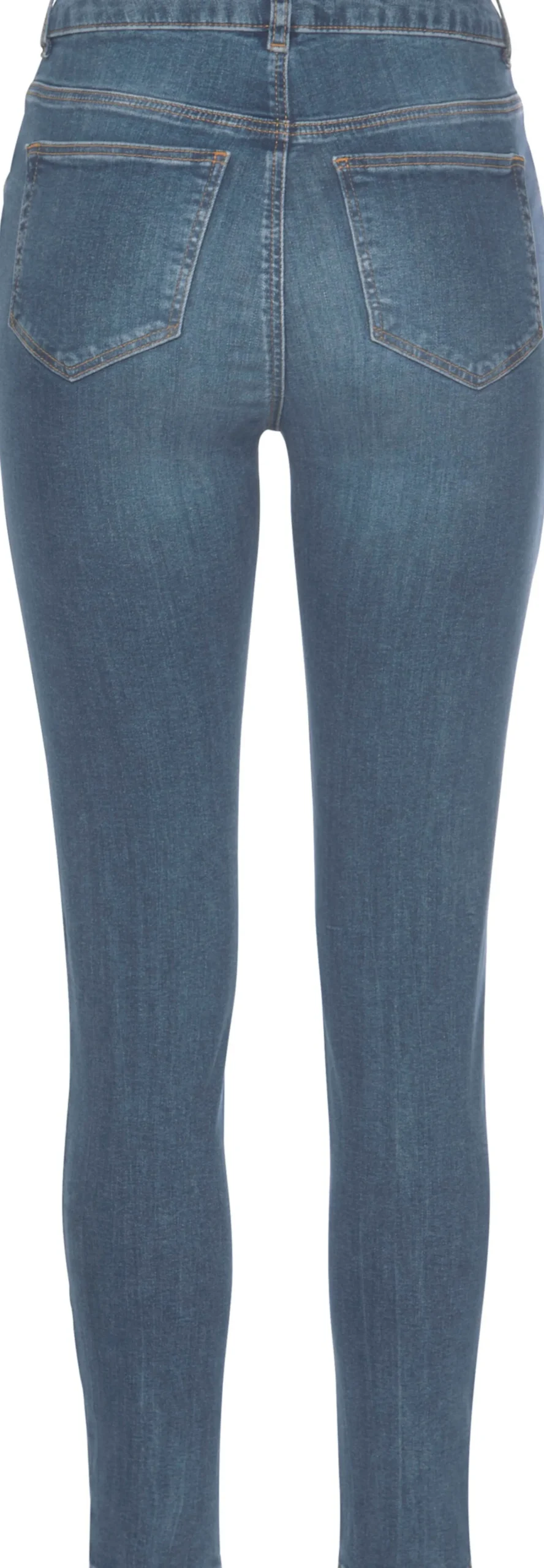 Strandmode|Jeans|LASCANA High-waist-Jeans blue-washed