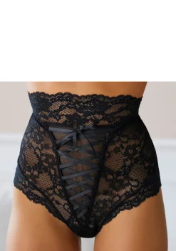 Unterhosen|petite fleur gold High-Waist-Slip schwarz