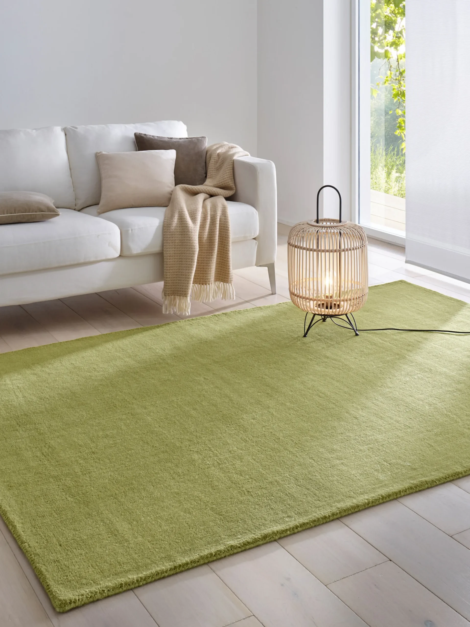 Teppiche|heine home Hochflorteppich oliv