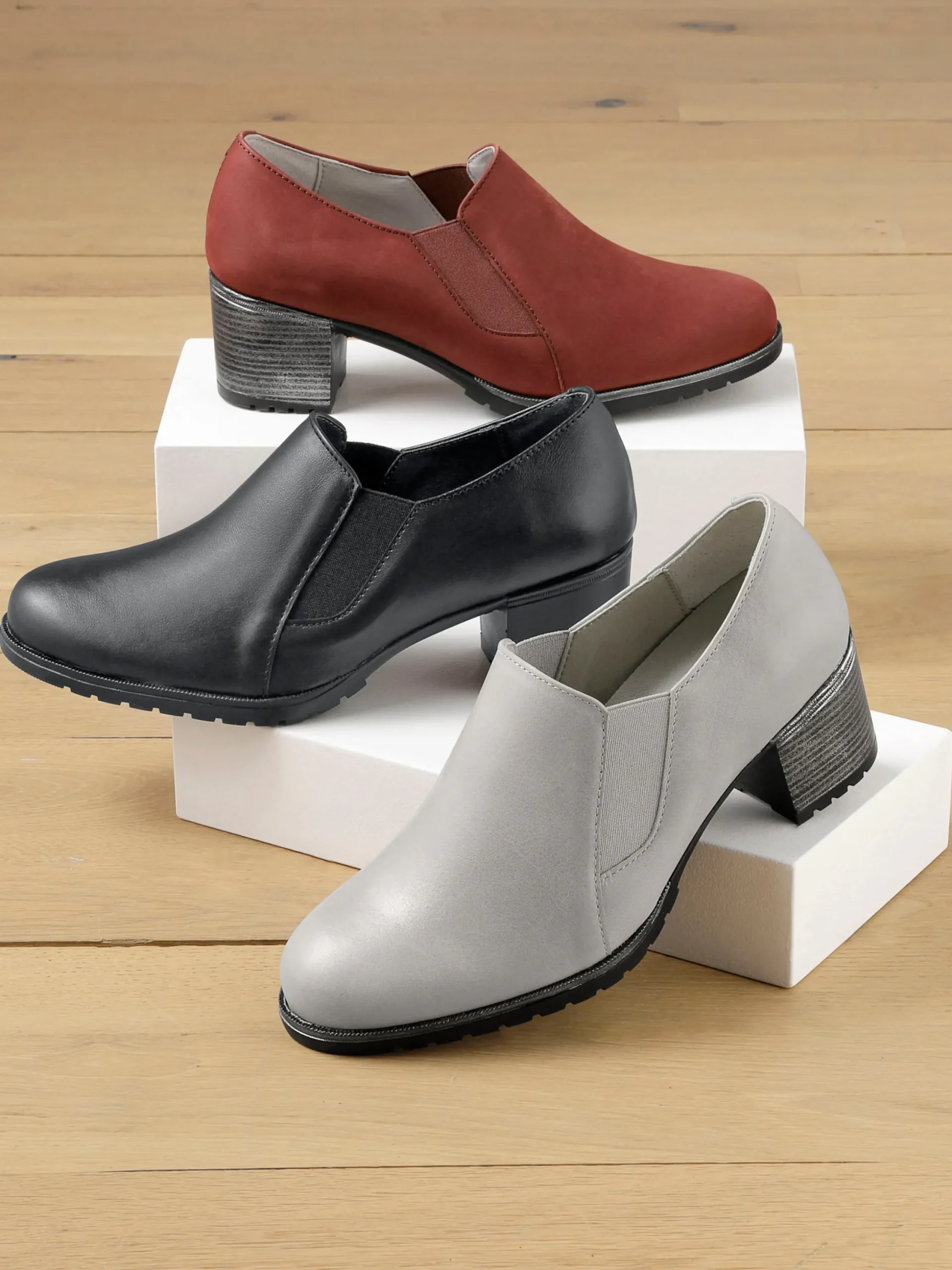 Pumps|heine Hochfrontpumps schwarz