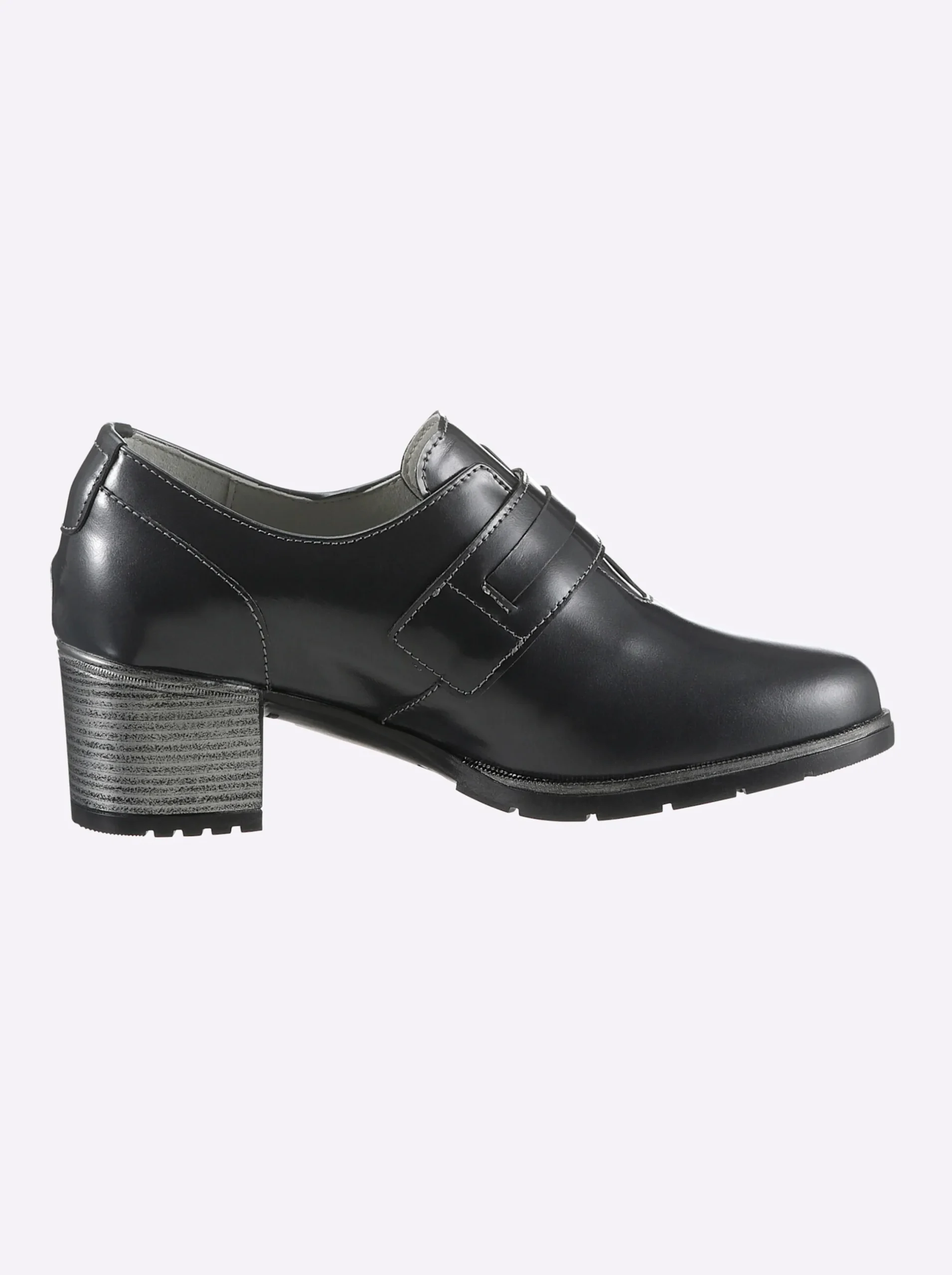 Pumps|heine Hochfrontpumps grau-metallic