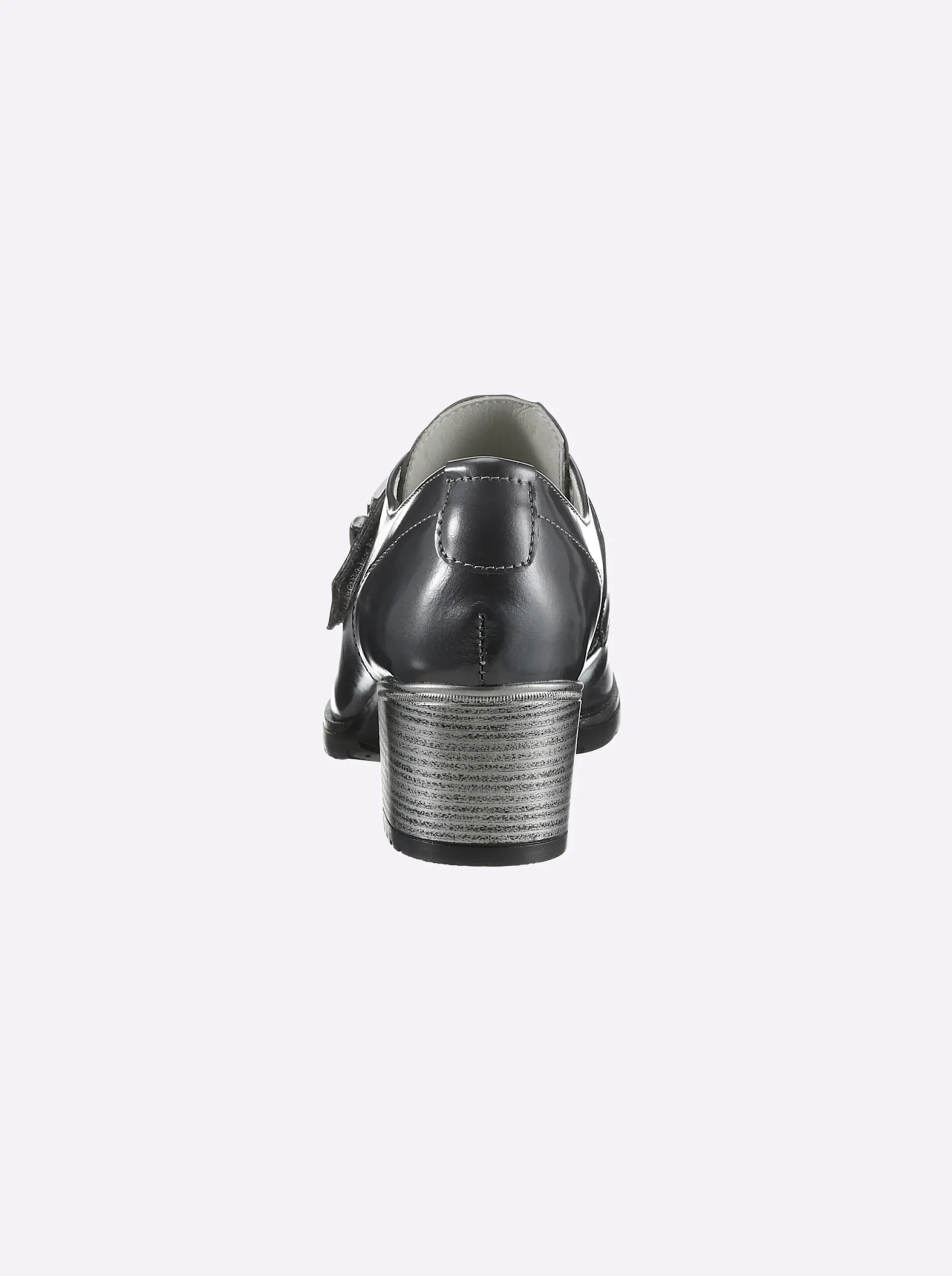 Pumps|heine Hochfrontpumps grau-metallic