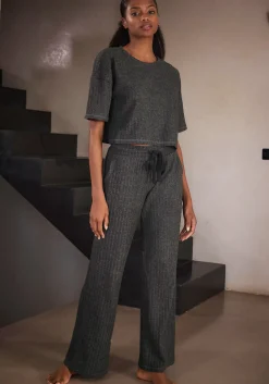 Homewear|Homewear|LASCANA Homewearhose anthrazit-meliert