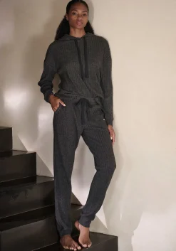 Homewear|Homewear|LASCANA Homewearhose anthrazit-meliert