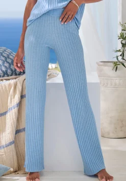Homewear| Homewearhose blau-meliert