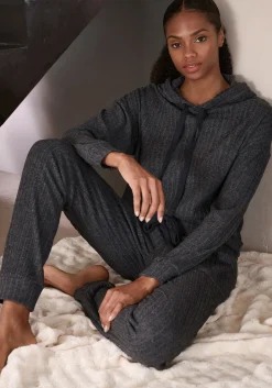 Pullover|LASCANA Hoodie anthrazit-meliert