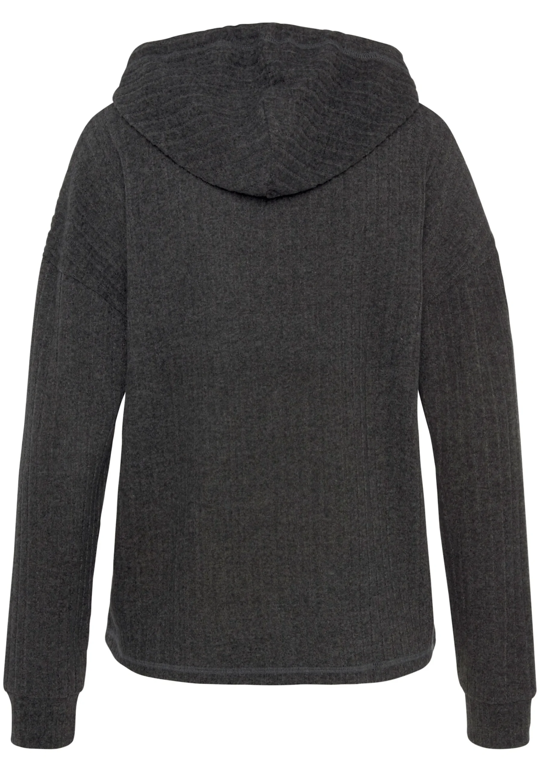 Pullover|LASCANA Hoodie anthrazit-meliert