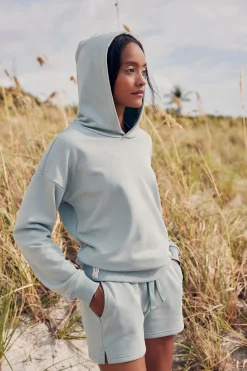 Strandmode|Pullover|LASCANA Hoodie salbeigrün