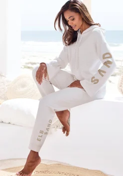 Strandmode|Elbsand Hoodie wollweiß