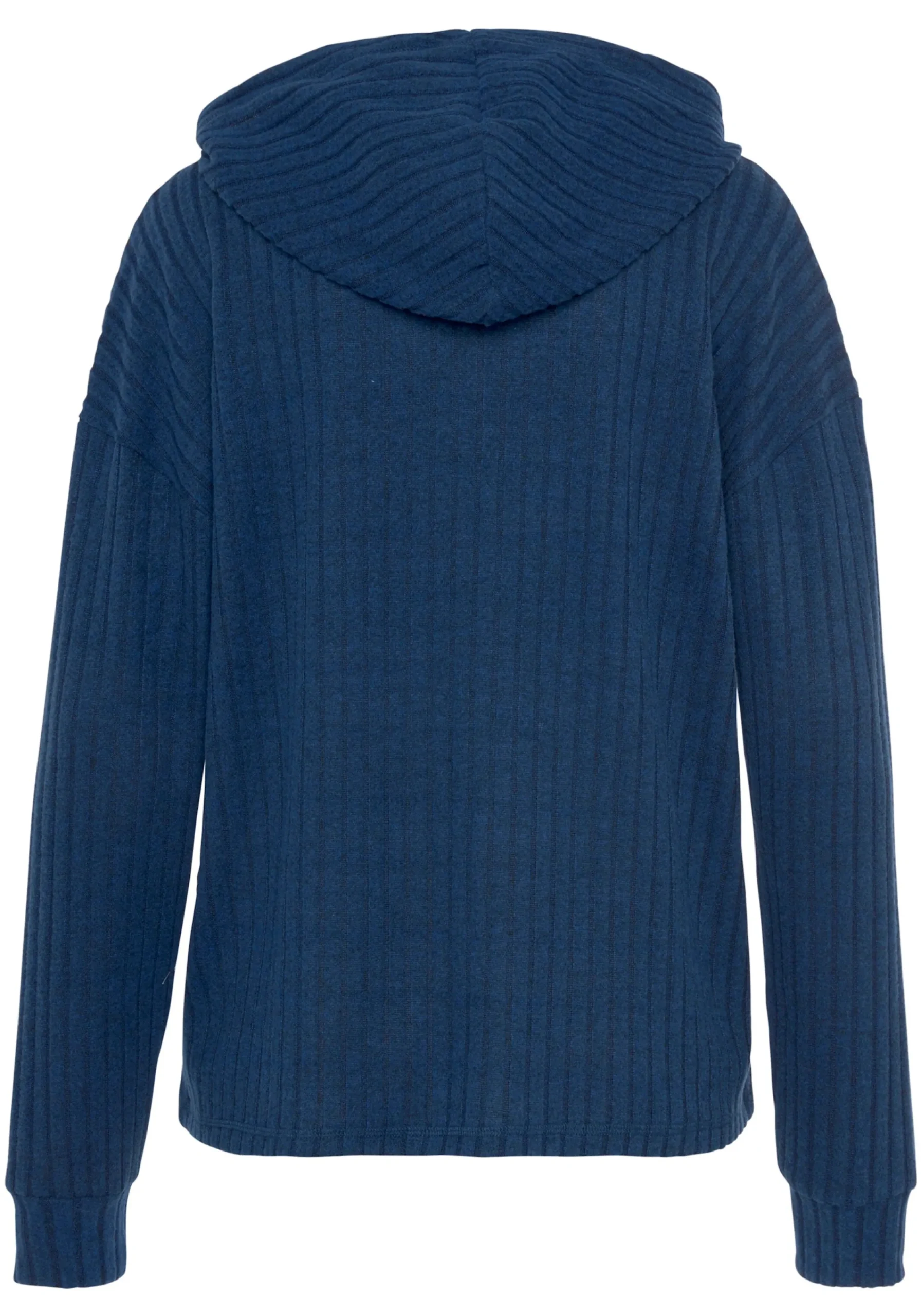 Pullover|LASCANA Hoodie blau-meliert