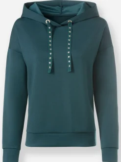 Pullover|Shirts|heine Hoodie petrol