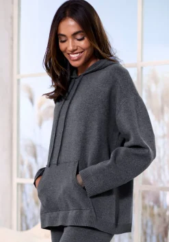 Strandmode|Elbsand Hoodie blaumeliert