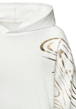 Pullover|LASCANA ACTIVE Hoodie weiß,gold
