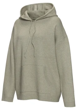 Strandmode|Elbsand Hoodie olivmeliert