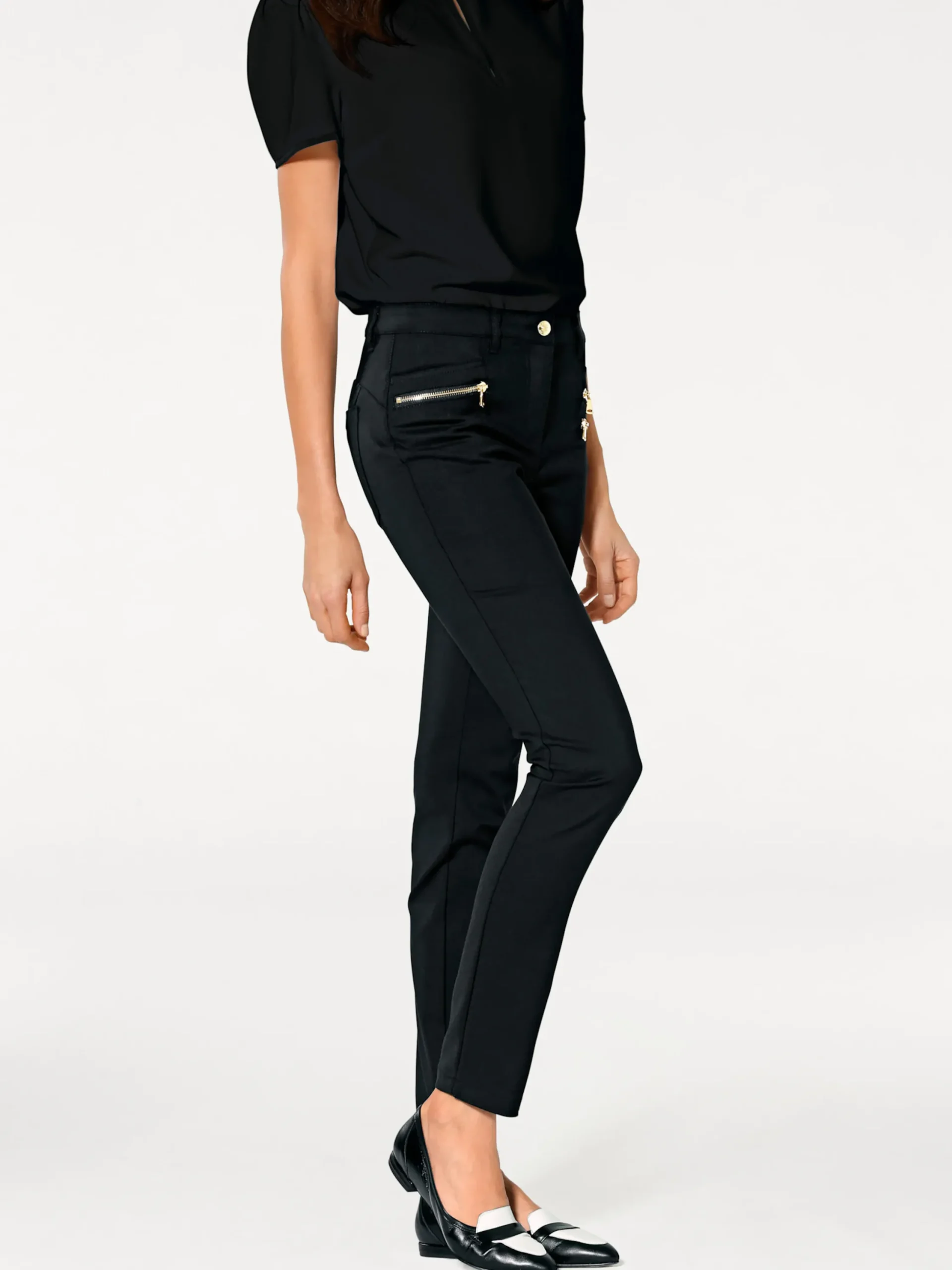 Strandmode|Hosen|heine Hose schwarz