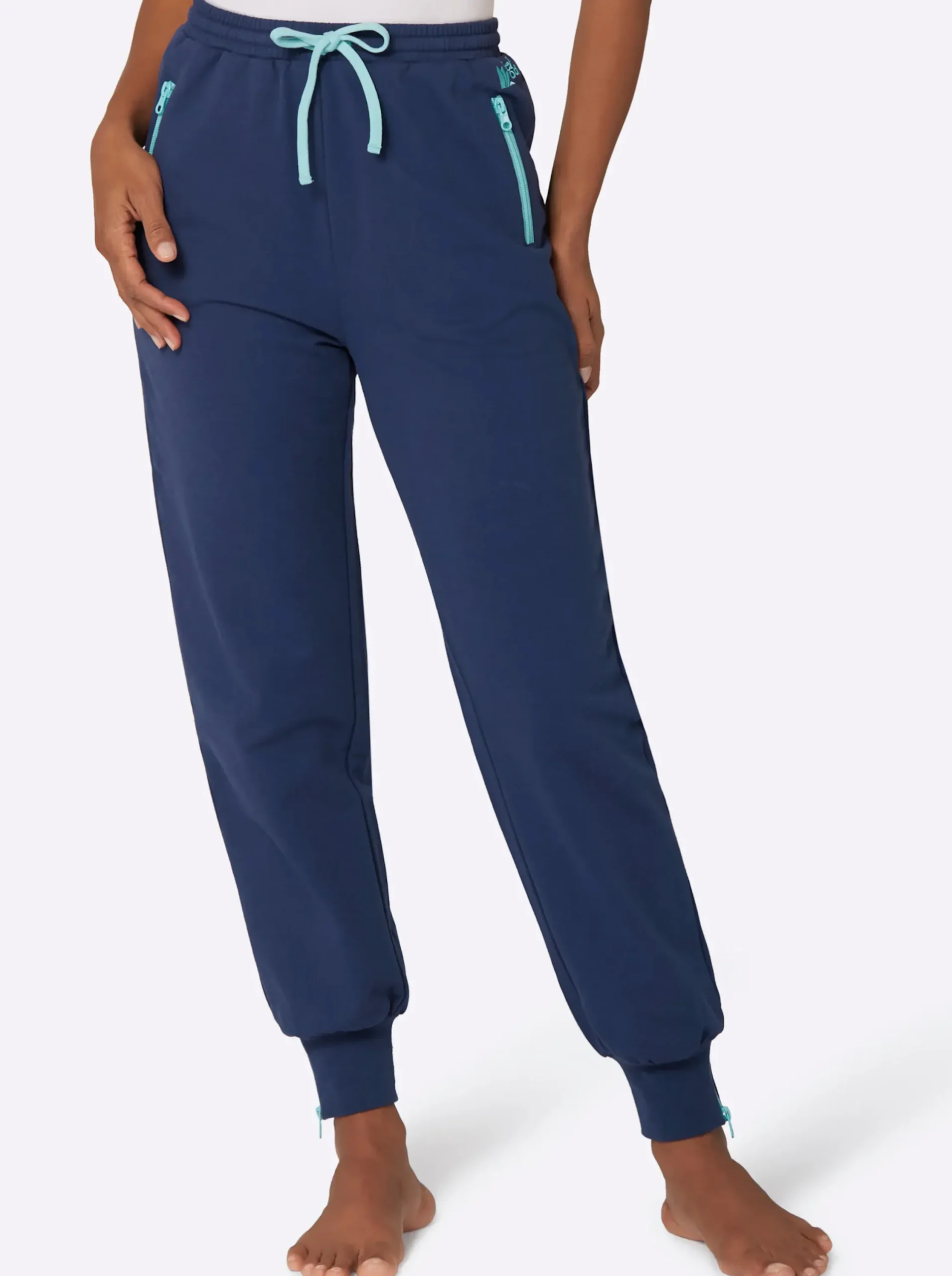 Homewear|feel good Hose jeansblau-mint