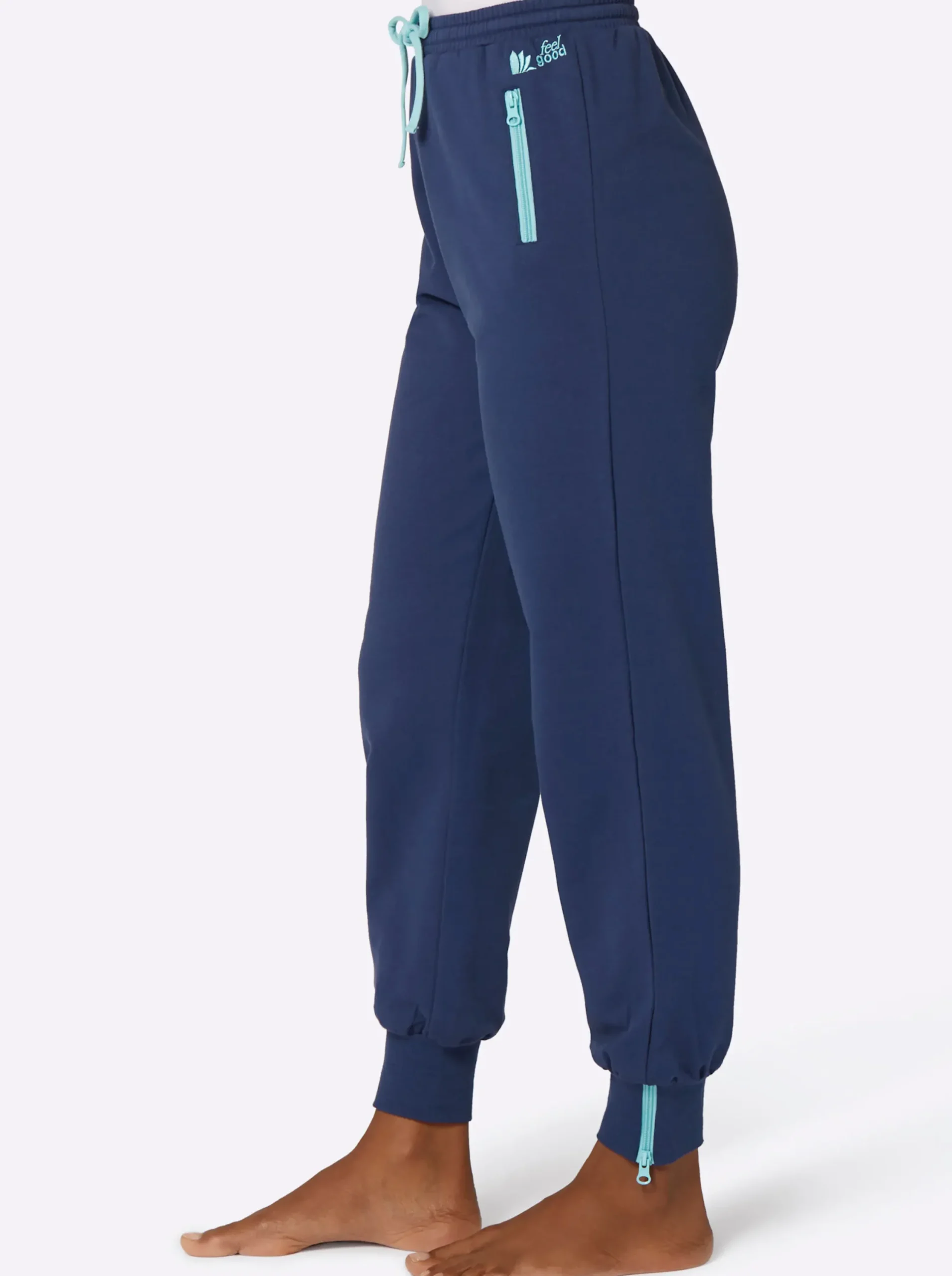 Homewear|feel good Hose jeansblau-mint