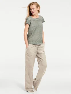 Strandmode|Hosen|heine Hose sand