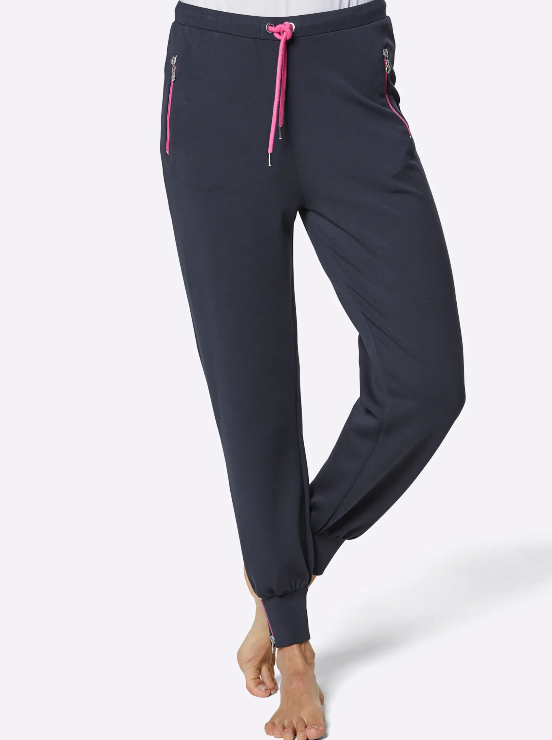 Homewear|CREATION L PREMIUM Hose marine-fuchsia