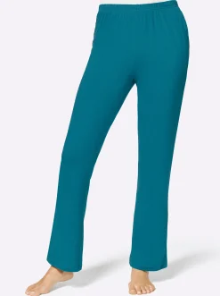 Homewear|feel good Hose aquapetrol+dunkeltaupe