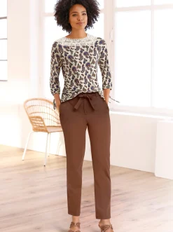 Strandmode|Hosen|heine Hose nussbaum