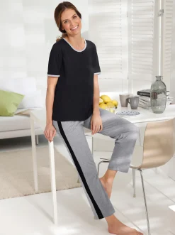Homewear|feel good Hose grau-melange