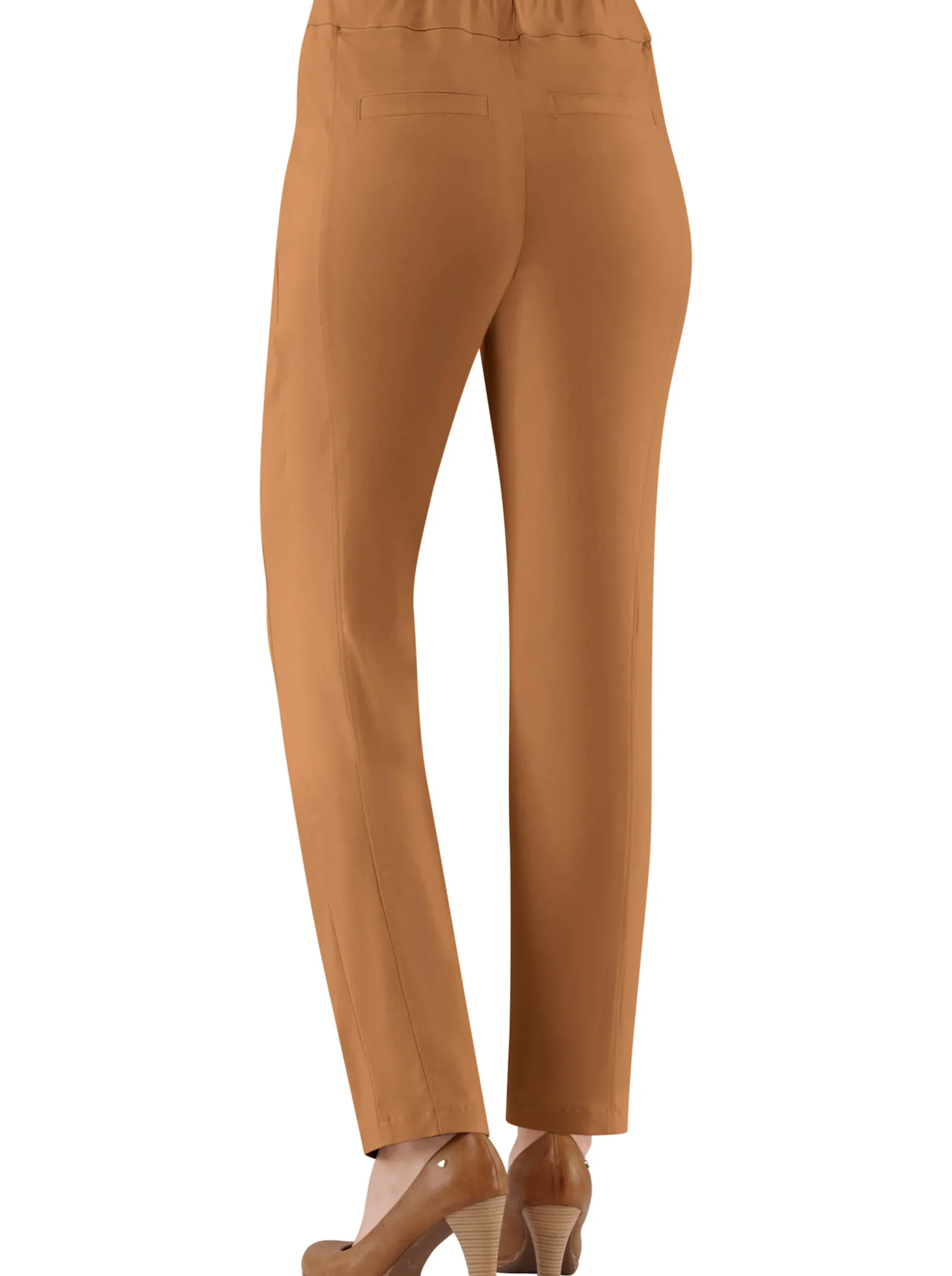 Hosen|Stehmann Comfort line Hose mit Dehnbund, Viskose-Qualität cognac