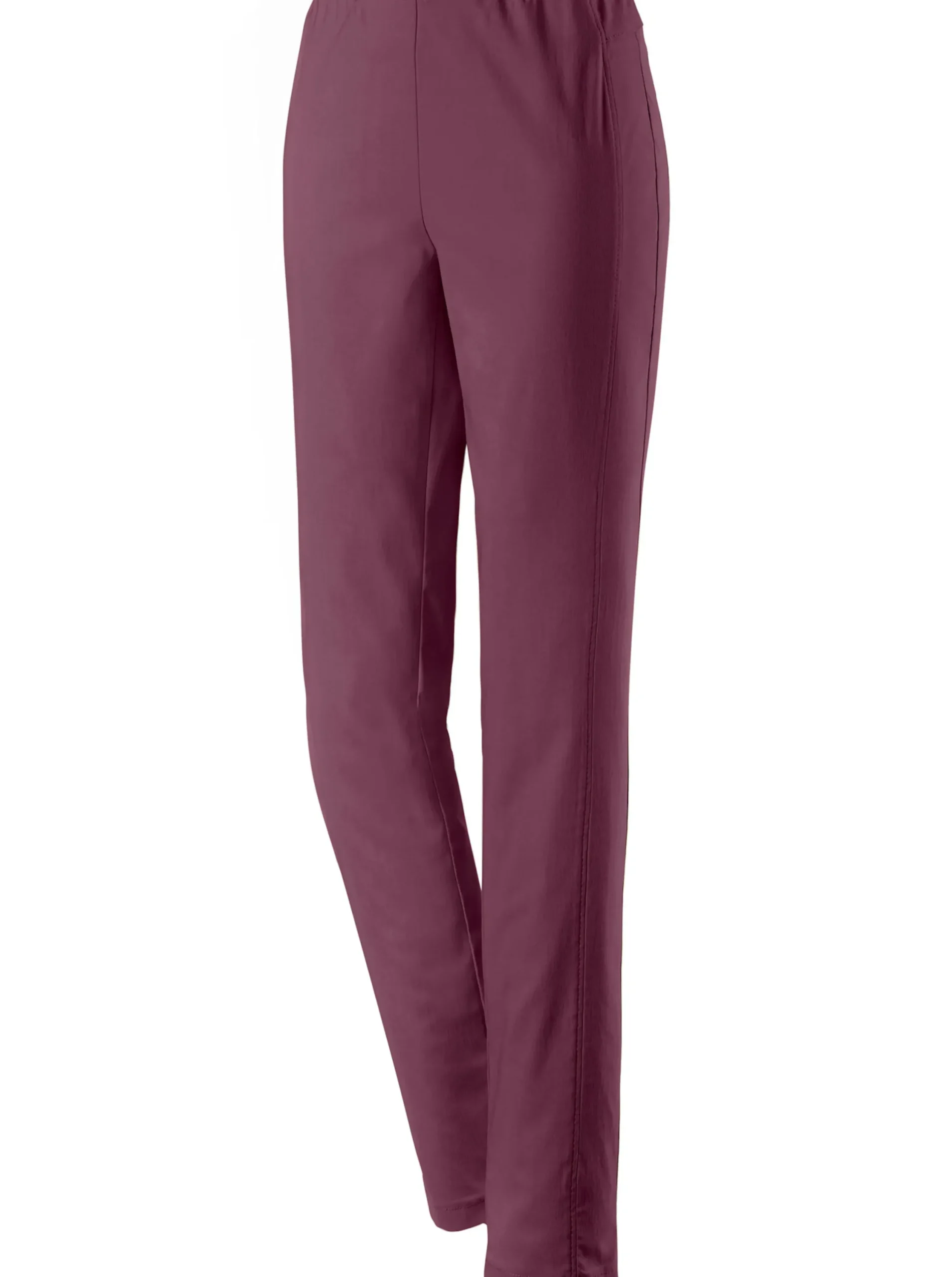 Hosen|Stehmann Comfort line Hose mit Dehnbund, Viskose-Qualität weinrot