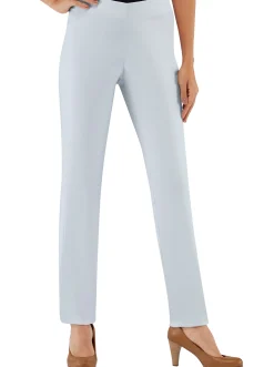 Hosen|Stehmann Comfort line Hose mit Dehnbund, Viskose-Qualität hellblau