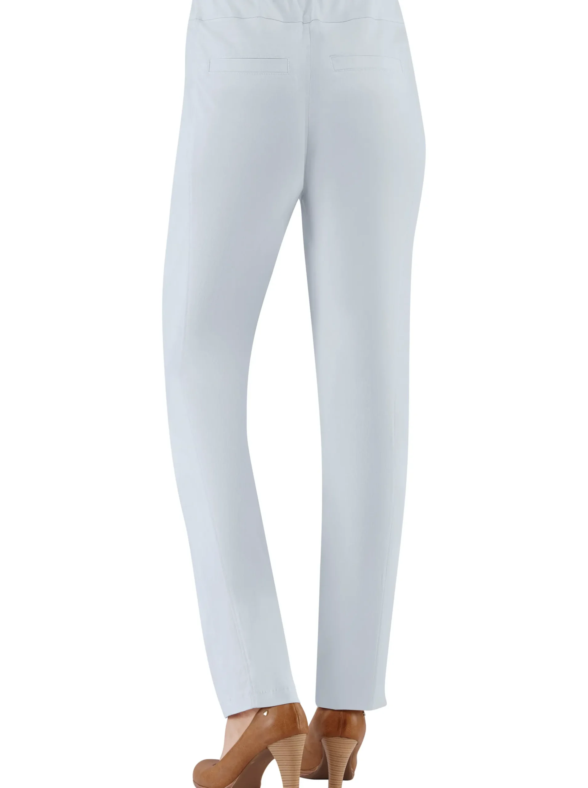 Hosen|Stehmann Comfort line Hose mit Dehnbund, Viskose-Qualität hellblau