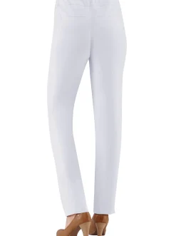 Hosen|Stehmann Comfort line Hose mit Dehnbund, Viskose-Qualität weiß