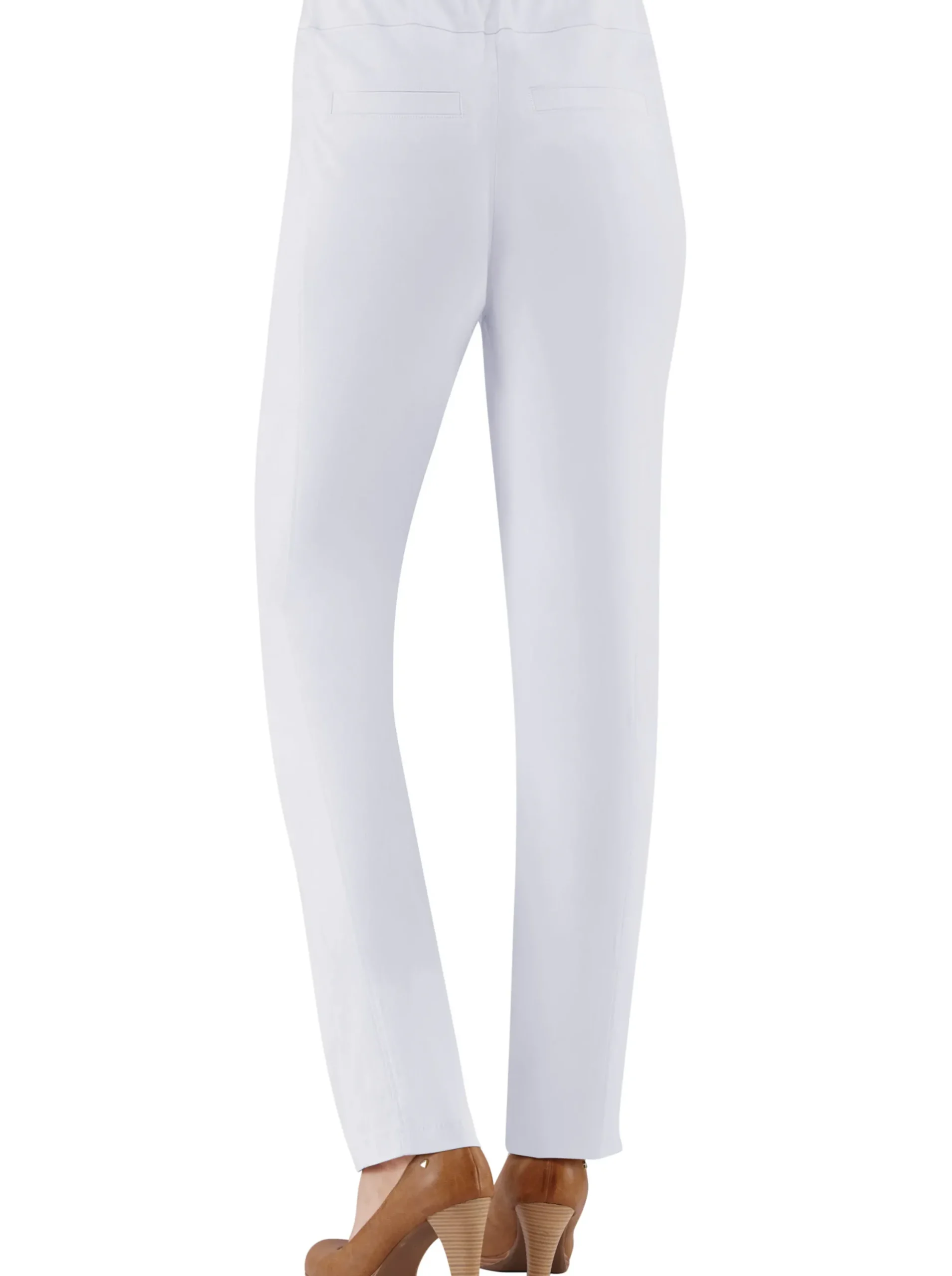 Hosen|Stehmann Comfort line Hose mit Dehnbund, Viskose-Qualität weiß