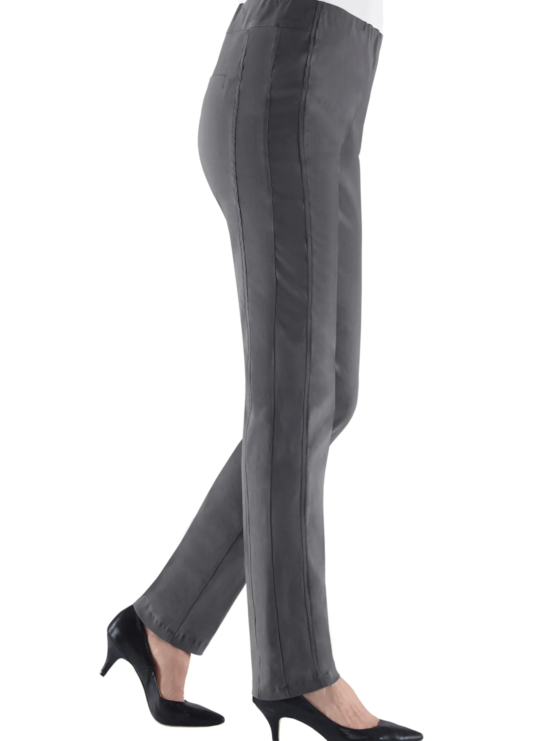Hosen|Stehmann Comfort line Hose mit Dehnbund, Viskose-Qualität grafit