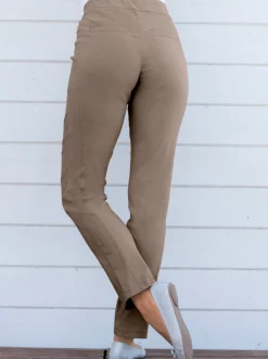 Hosen|Stehmann Comfort line Hose mit Dehnbund, Viskose-Qualität taupe