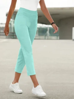 Strandmode| 7/8-Hose mit Jersey-Bund in softer Qualität mint