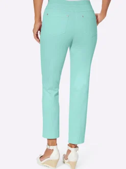 Strandmode| 7/8-Hose mit Jersey-Bund in softer Qualität mint