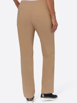 Hosen| Hose mit Klettverschluss am Bund camel