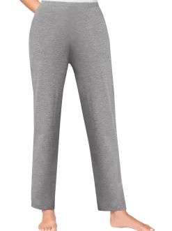 Homewear|Homewear|feel good Hosen schwarz+grau-meliert
