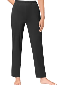Homewear|Homewear|feel good Hosen schwarz+grau-meliert