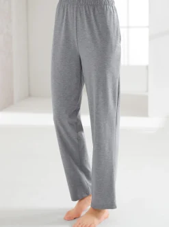 Homewear|Homewear|feel good Hosen schwarz+grau-meliert
