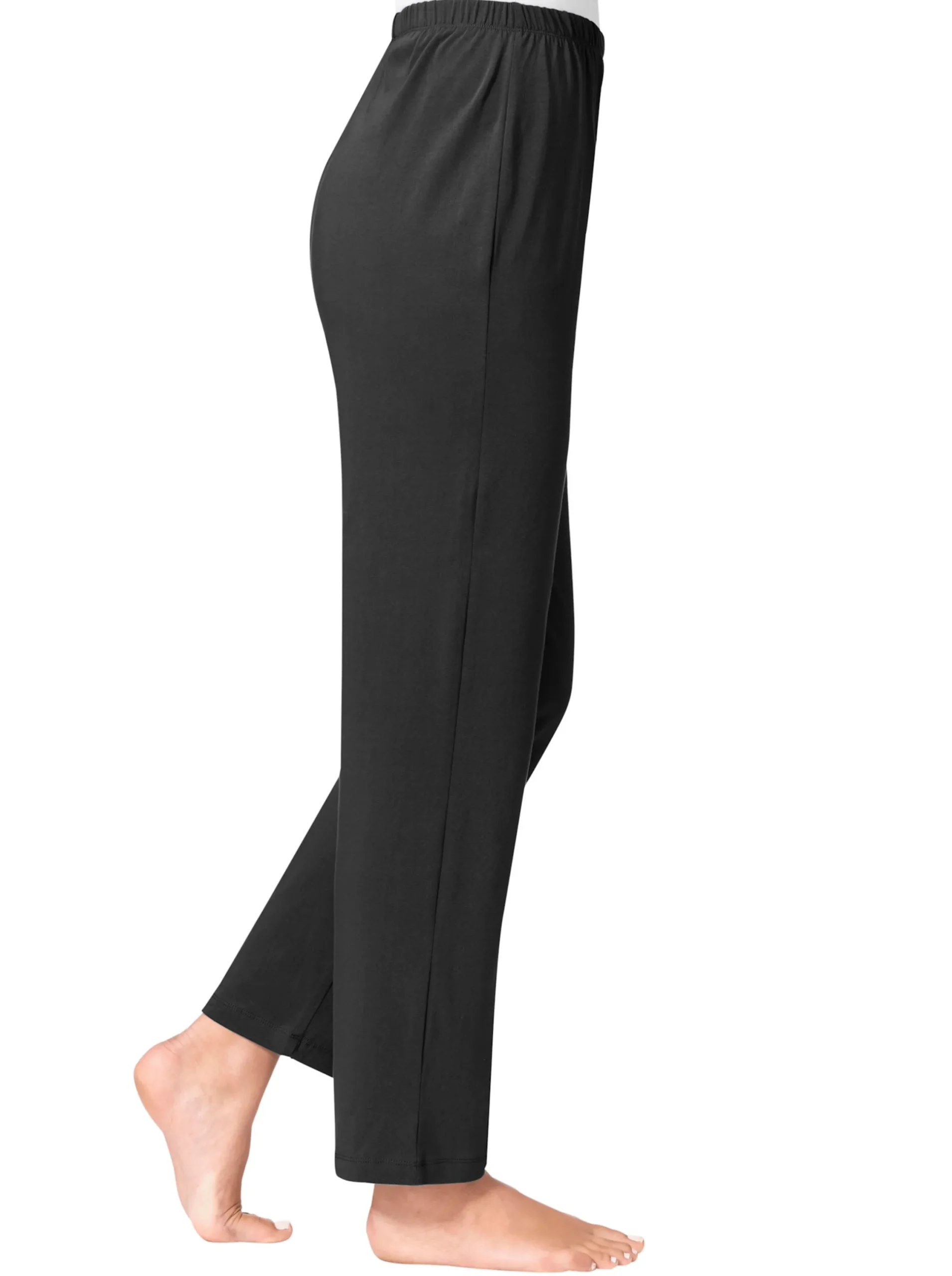 Homewear|Homewear|feel good Hosen schwarz+grau-meliert
