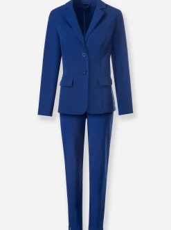 Hosenanzüge|Hosen|heine Hosenanzug mit breitem Rundum-Dehnbund royalblau