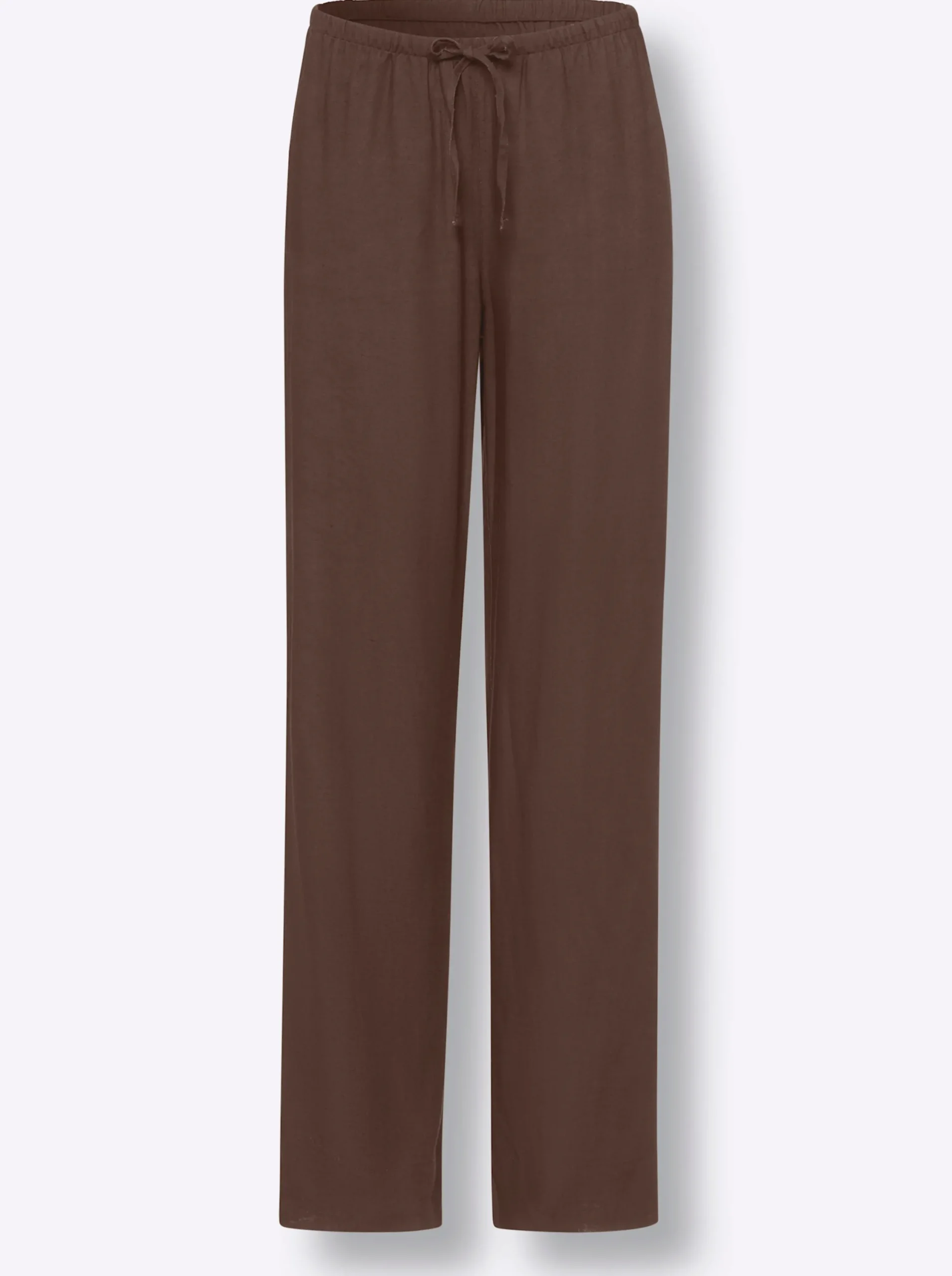 Hosen|heine Hosenanzug mit Leinen schoko